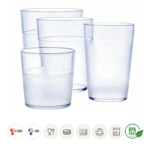 VASO DE AGUA POLICARBONATO 170 cc      